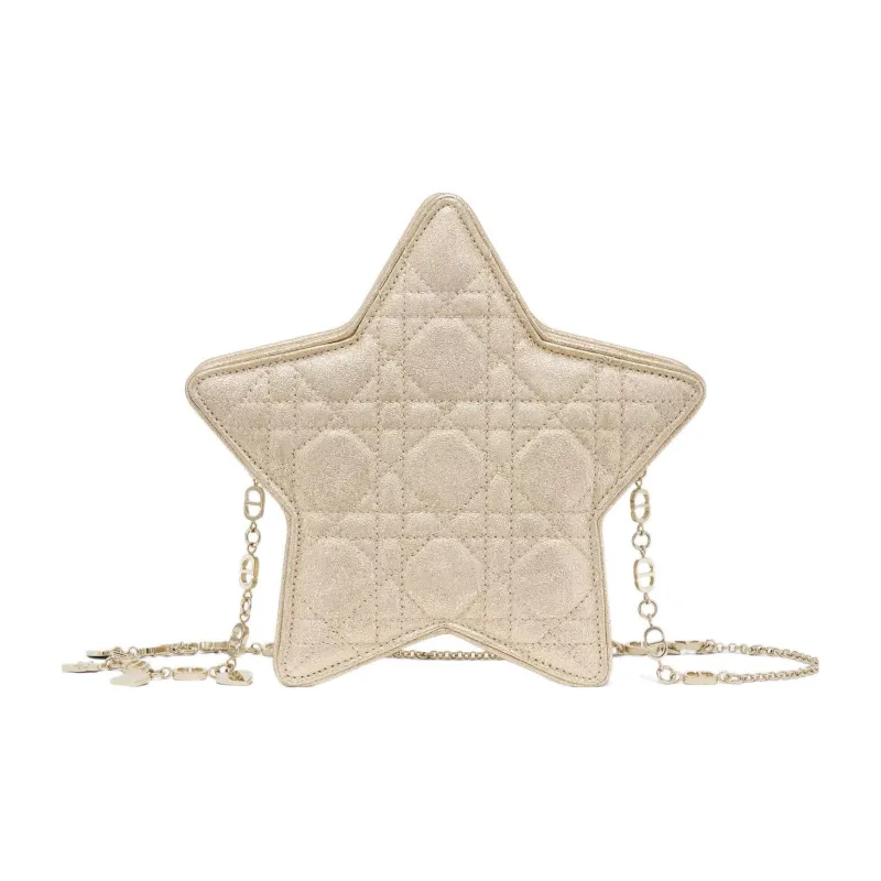 DIOR Sheepskin Shoulder Bag Crossbody Bag Kids' Light Gold-0