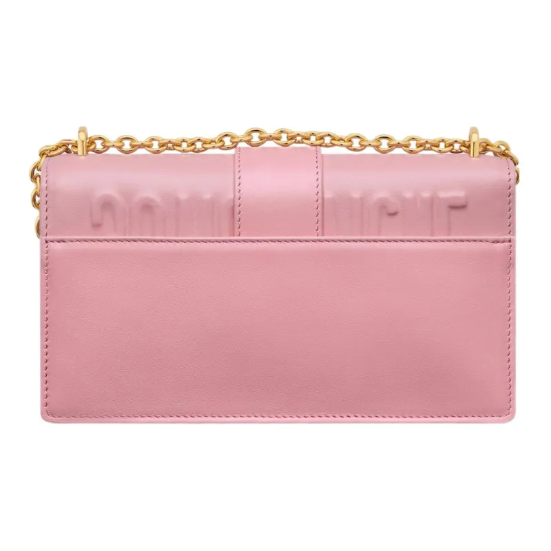 DIOR 30 Montaigne Cow Leather Shoulder Bag Crossbody Bag Regular Women's Peach Pink-3