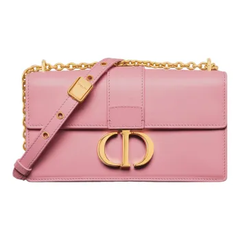 DIOR 30 Montaigne Cow Leather Shoulder Bag Crossbody Bag Regular Women's Peach Pink