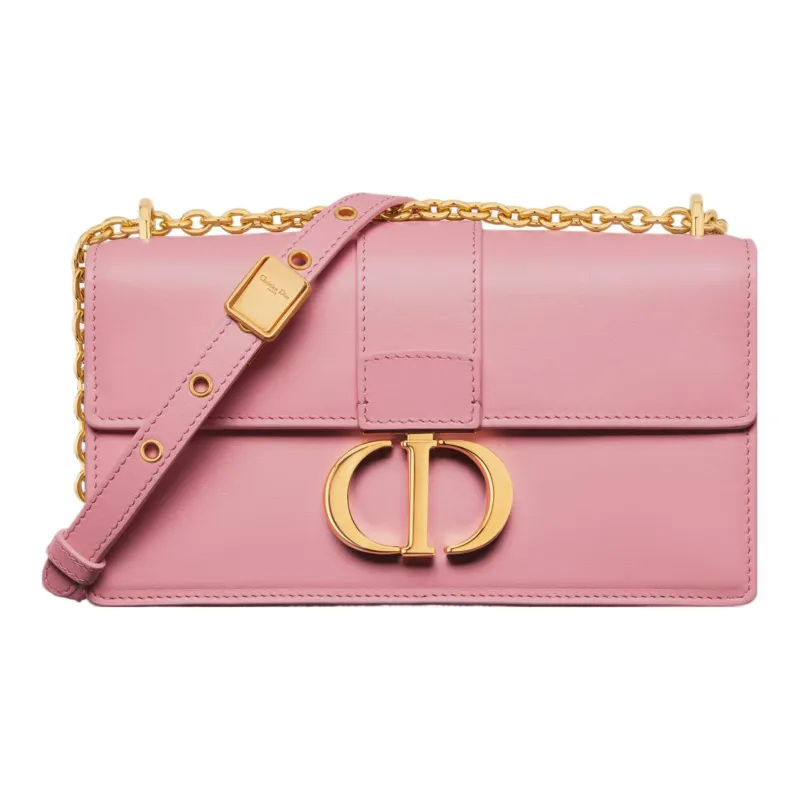 DIOR 30 Montaigne Cow Leather Shoulder Bag Crossbody Bag Regular Women's Peach Pink-0