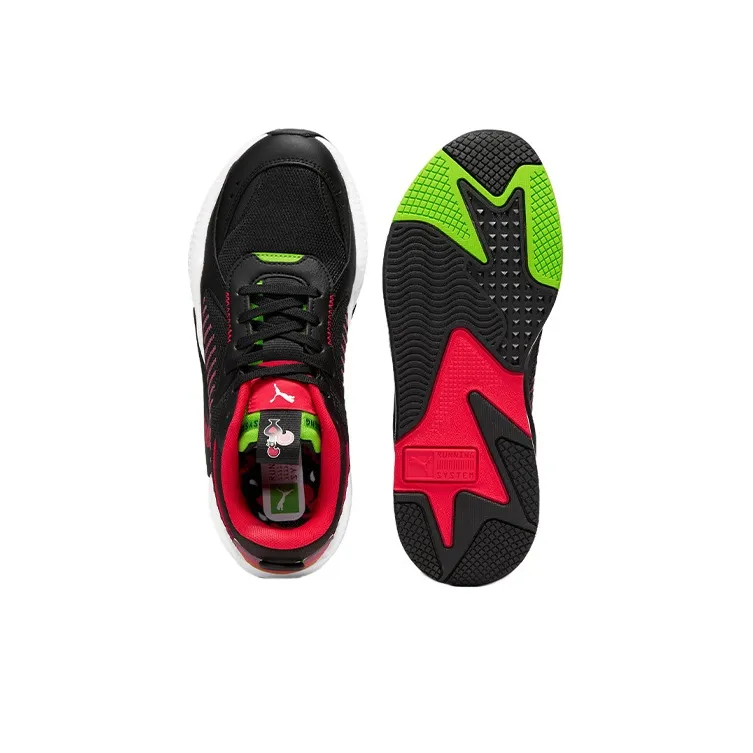 NANDO'S x PUMA RS X Xtra Hot Anti Slip Wear Resistant Low Top Casual Shoes Men's Black Red Green-3