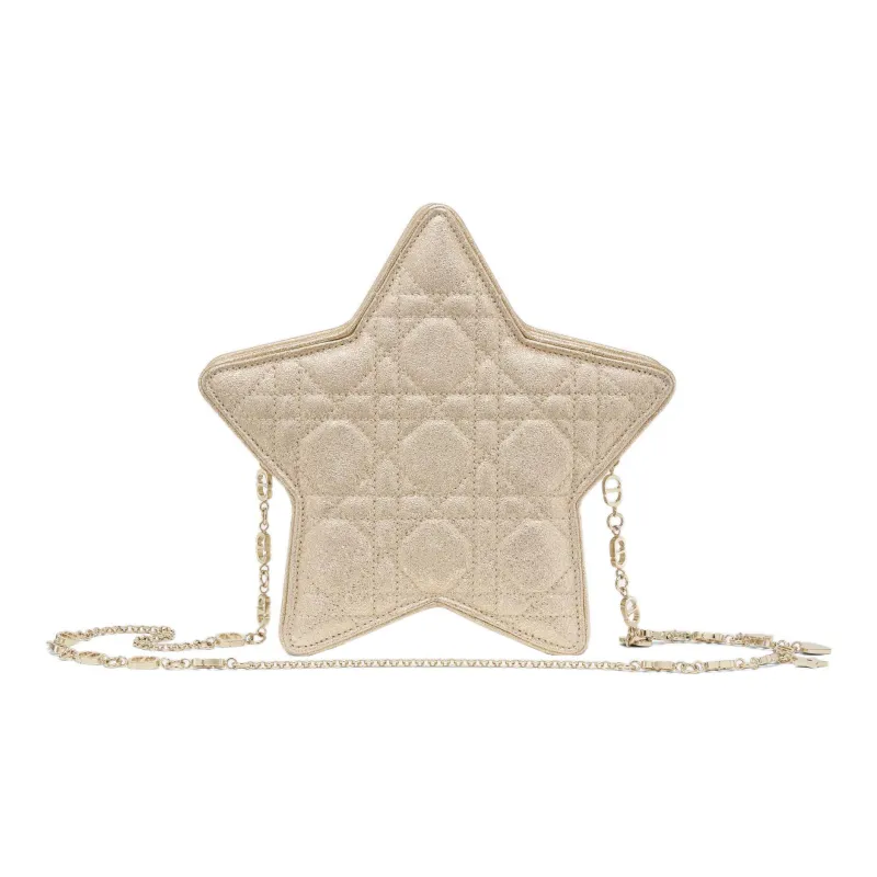DIOR Sheepskin Shoulder Bag Crossbody Bag Kids' Light Gold-2