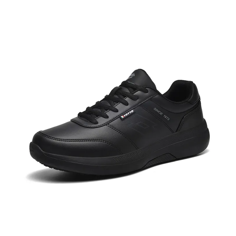 LOTTO Anti-Slip And Wear-Resistant Lightweight Low-Top Casual Shoes Men's Black-1