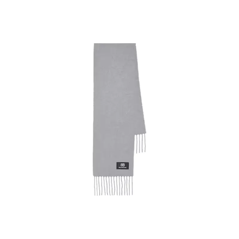 Balenciaga Knit Scarves Unisex Gray-0