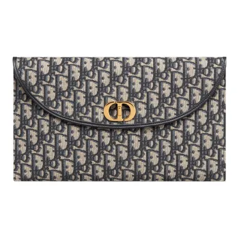 DIOR Fabric Clutch Women's Blue