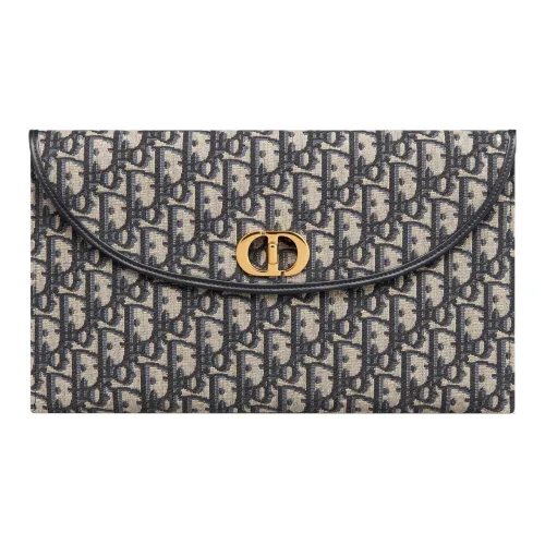 DIOR Fabric Clutch Women's Blue