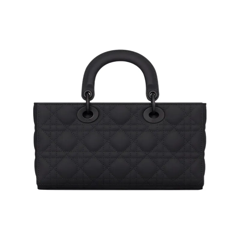 DIOR Lady D JOY Matte Calfskin Lady Dior Bag, Shoulder Bag, Crossbody Bag, Handbag Medium Size Women's Black-4