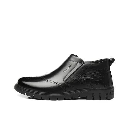 QIAONAI Ankle Boots Men Black