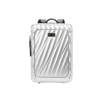 TUMI Hard Shell Backpack Unisex Silver