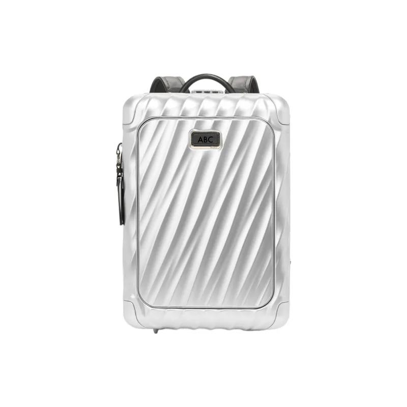 TUMI Hard Shell Backpack Unisex Silver-0