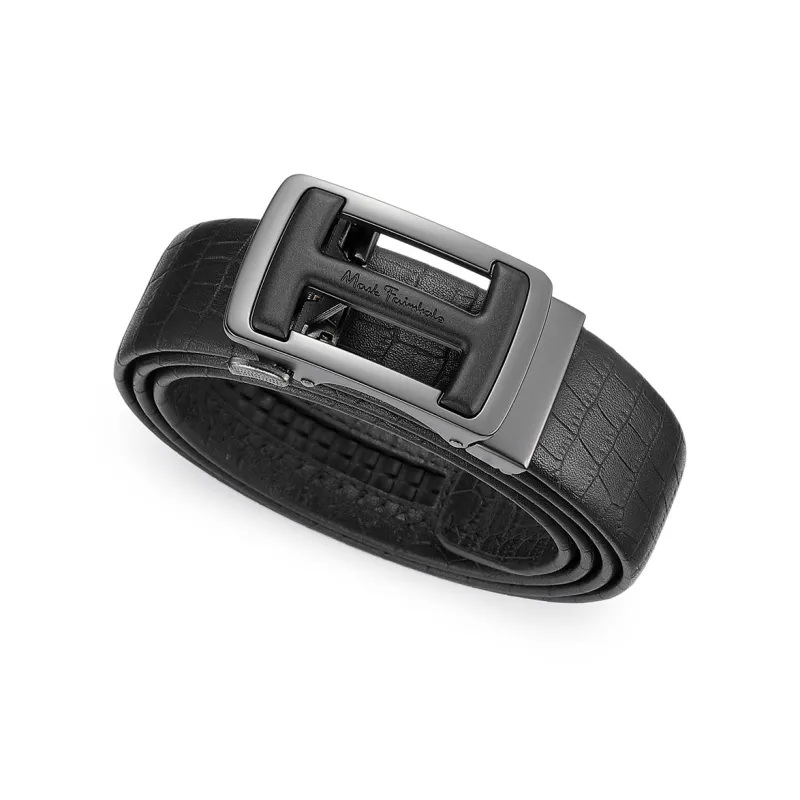FAIRWHALE Cow Leather Leather Belts Men's Width 3.5CM-5