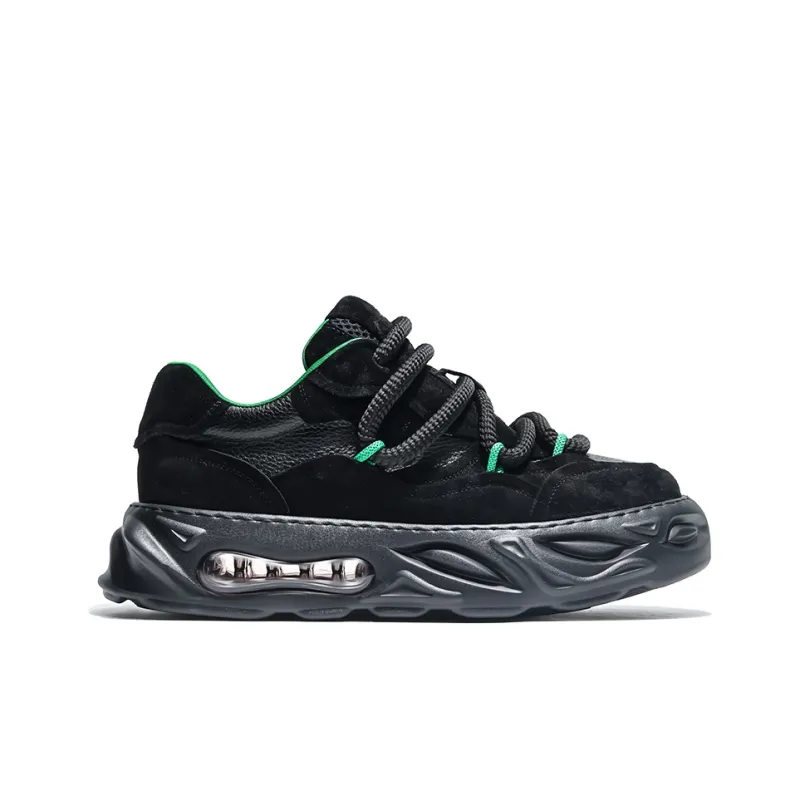 MOERBAI Skateboard Shoes Men Low Top White/Black/Green-9