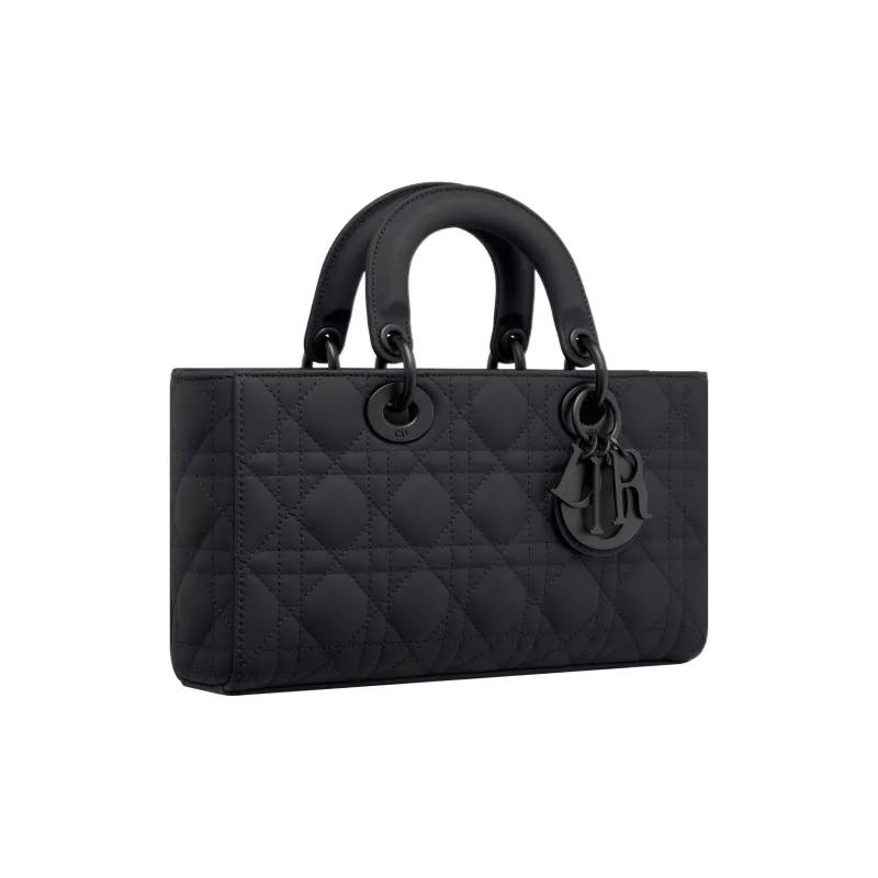 DIOR Lady D JOY Matte Calfskin Lady Dior Bag, Shoulder Bag, Crossbody Bag, Handbag Medium Size Women's Black-3