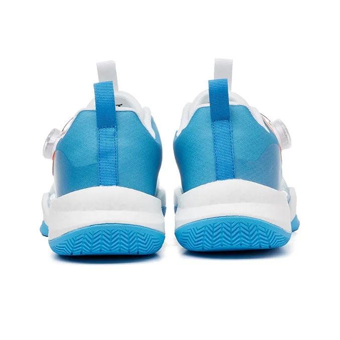 VOIT Basketball Shoes Unisex Low Top White Blue-4