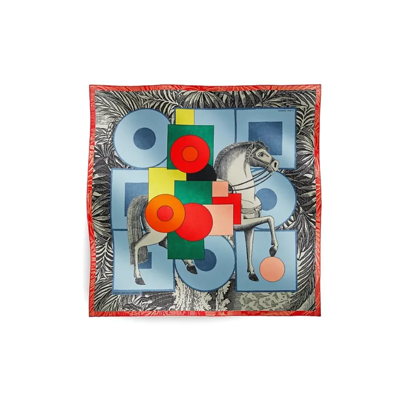 HERMES CAVALIER Silk Scarves Women's Multicolor-0
