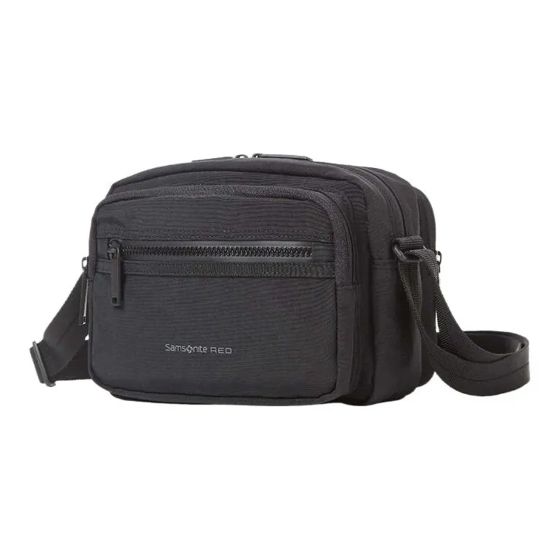SAMSONITE MARSTON Nylon Small Square Bag Shoulder Bag, Crossbody Bag Mini Men's Black-1