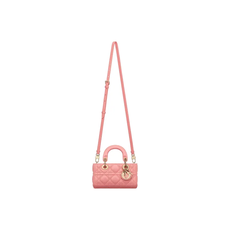 DIOR Lady D JOY Sheepskin Shoulder Bag, Crossbody Bag, Handbag Extra Mini Women's Light Pink-4
