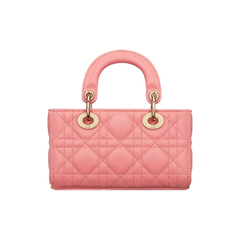 DIOR Lady D JOY Sheepskin Shoulder Bag, Crossbody Bag, Handbag Extra Mini Women's Light Pink-2
