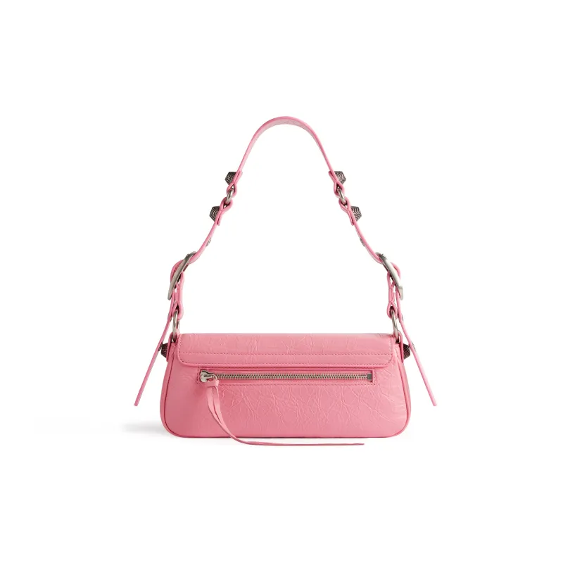 Balenciaga Le Cagole Fine Grained Sheepskin Portable Crossbody Bag, Shoulder Bag Mini Women's Pink-3