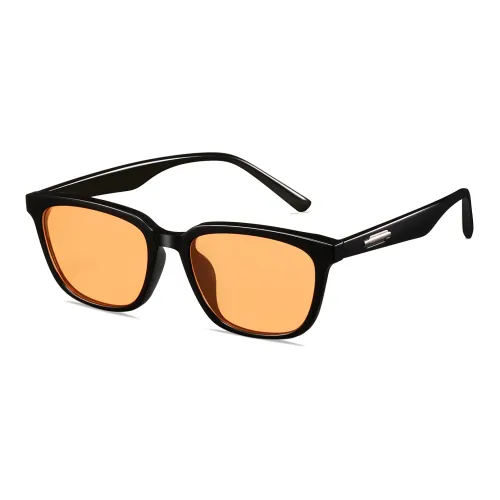 BEENTRILL Sunglasses Unisex Bright Black/Orange Slices