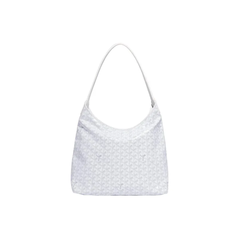 GOYARD Bohème Hobo Canvas With Leather Dogtooth Shoulder Bag Combo Bag Shoulder Bag Women's White Mosaic Khaki Hearts-2