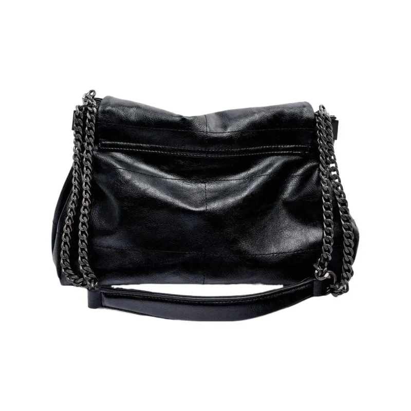 ZARA PU Handbag Shoulder Bag Regular Women's Black-3