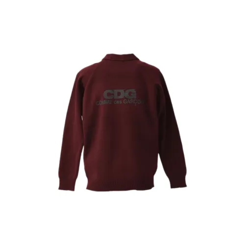 CDG Knitwear Unisex Burgundy