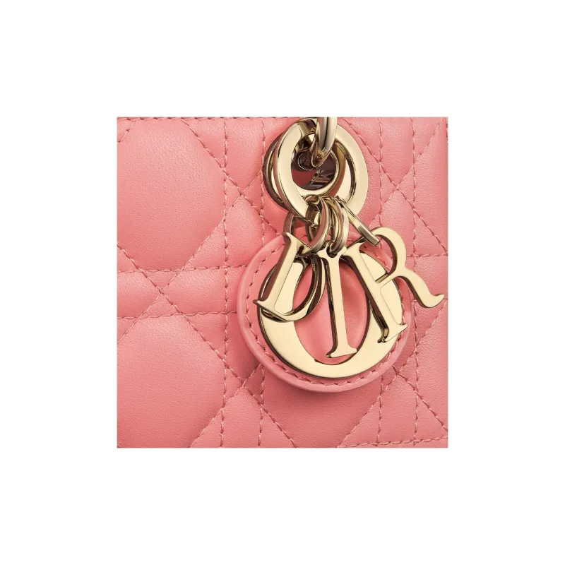 DIOR Lady D JOY Sheepskin Shoulder Bag, Crossbody Bag, Handbag Extra Mini Women's Light Pink-5