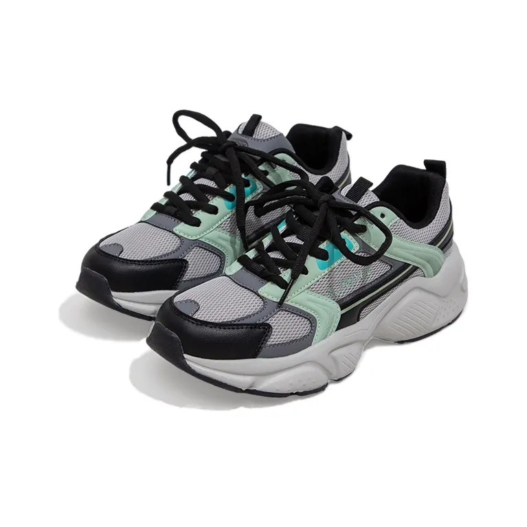 Feiyue Abrasion Resistant Low Top Running Shoes Women's Light Green-4