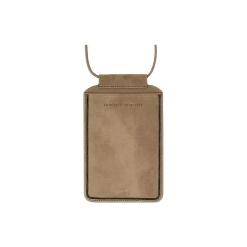 Brunello Cucinelli Suede Passport Holder Regular Women's Brown