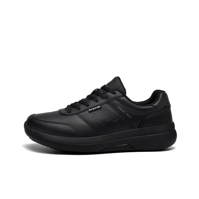 LOTTO Anti-Slip And Wear-Resistant Lightweight Low-Top Casual Shoes Men's Black-0
