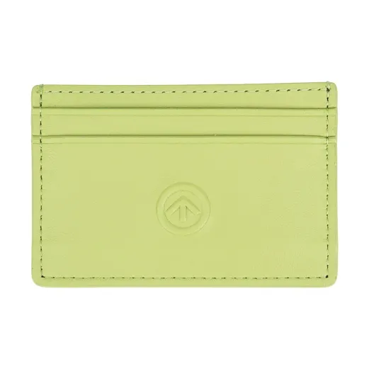 GROTTO Cow Leather Wallet, Card Holder Regular Unisex Black/Green/Blue-1