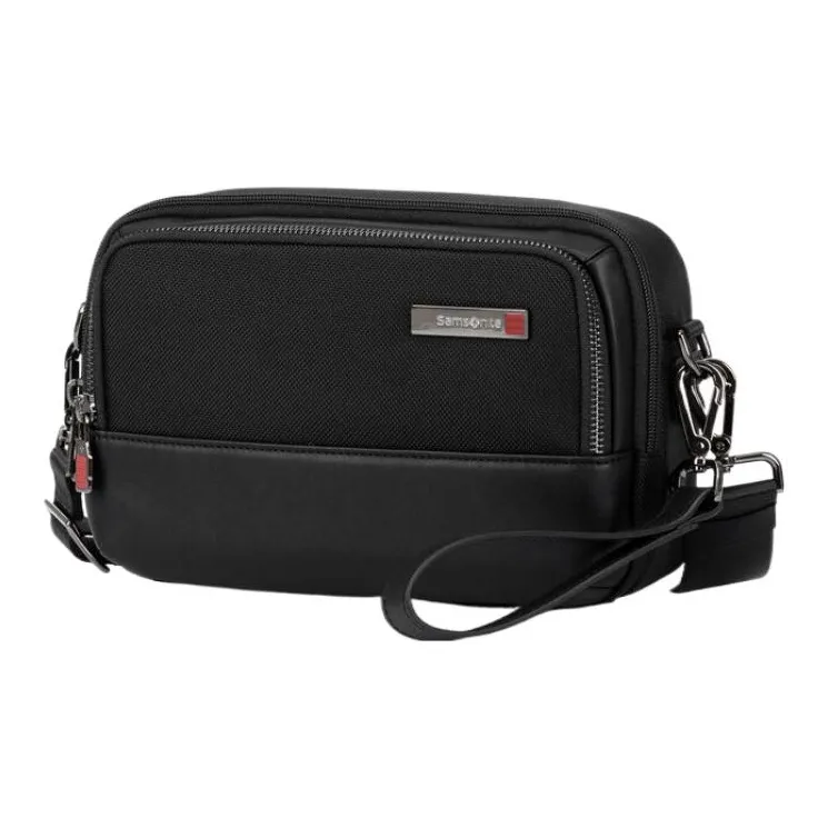 SAMSONITE Nylon And Polyurethane Camera Bags One Shoulder Crossbody Clutches Men's Black-1