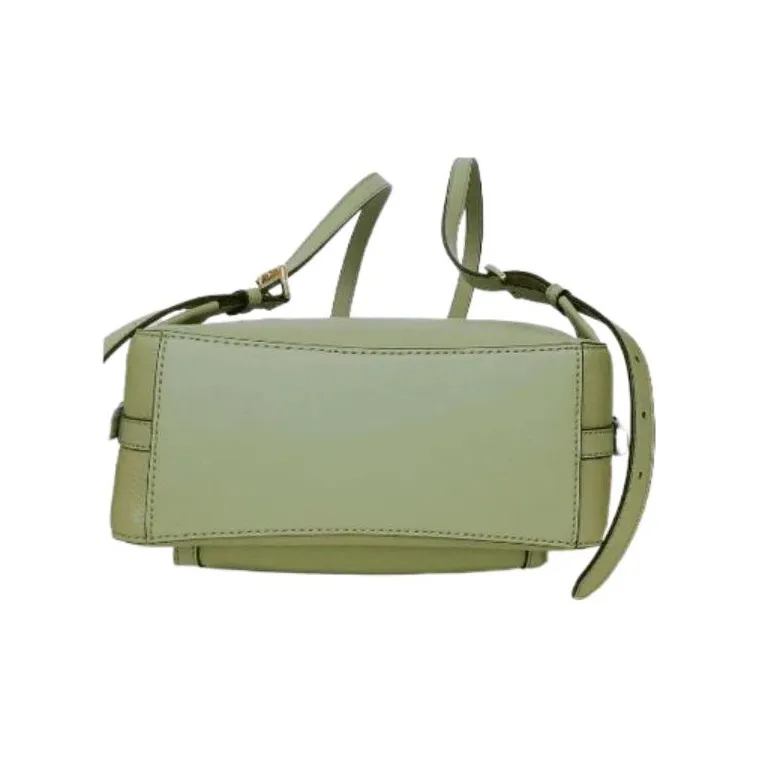 MICHAEL KORS Jaycee Litchi Grain Leather Backpack Medium Size Women's Mint Green-1