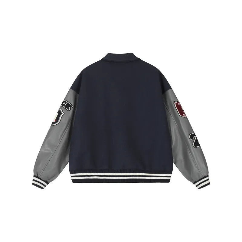 A Chock Baseball Jerseys Unisex Navy Blue-1