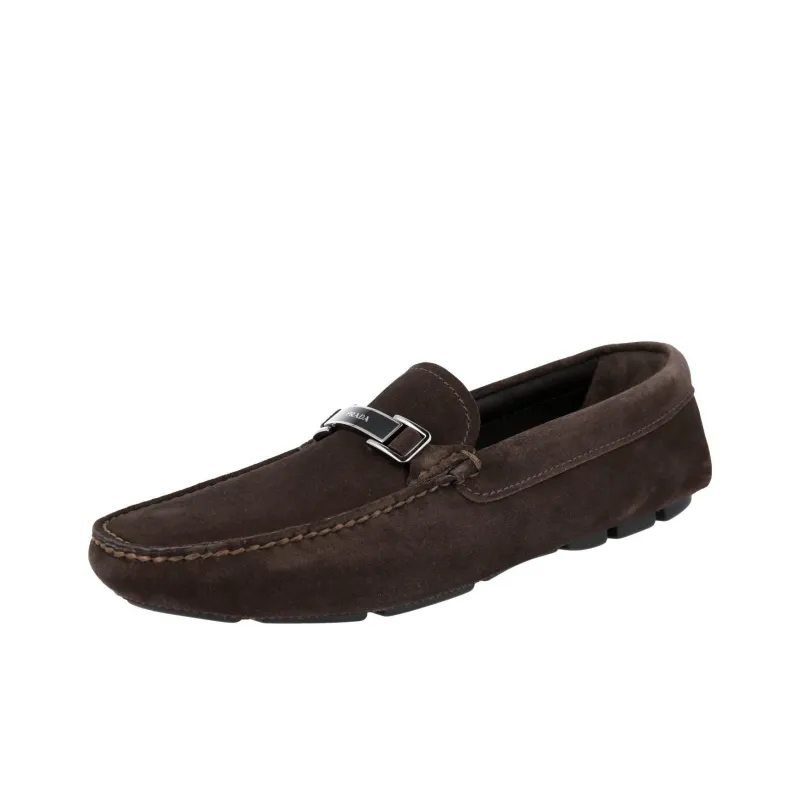PRADA Loafers Men Brown-2