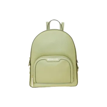 MICHAEL KORS Jaycee Litchi Grain Leather Backpack Medium Size Women's Mint Green