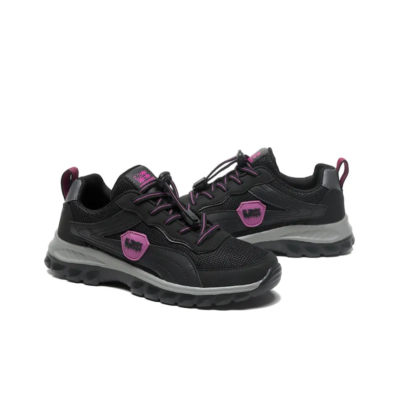 Mulinsen Casual Shoes Women's Low Top Black Purple/Maroon-2