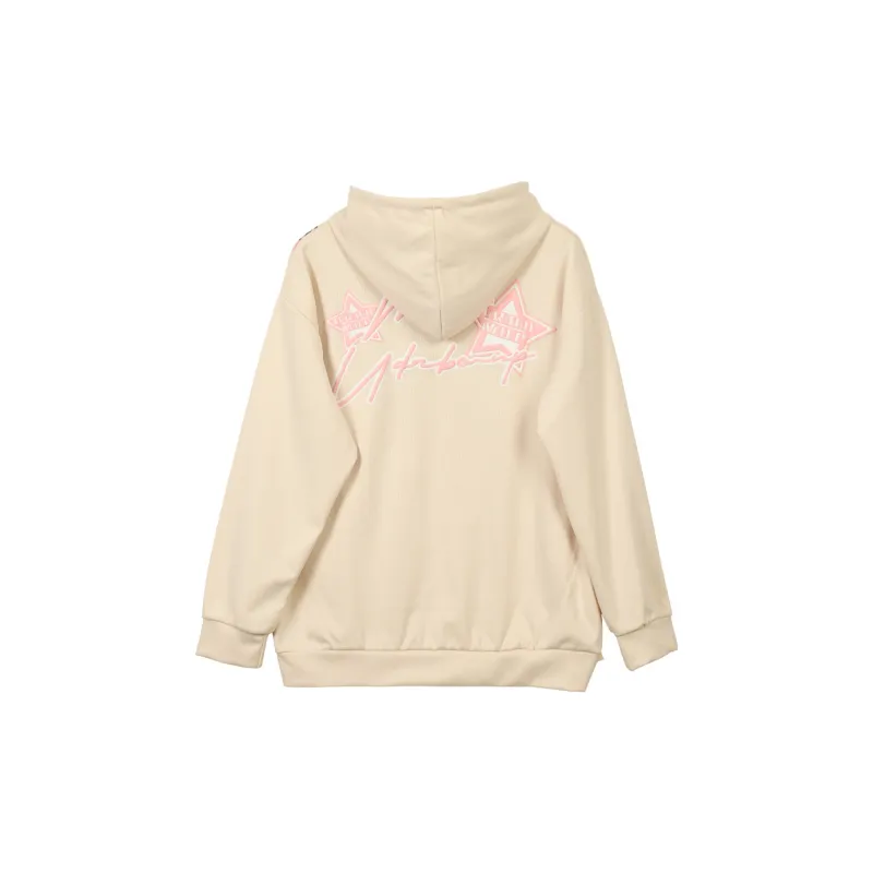 EOEI Sweet Sister Effortless Style Heavyweight Jacket Clothing Hooded Top Autumn Coat Women's-3