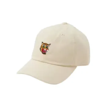 Onitsuka Tiger Cotton Baseball Caps Unisex Ecru