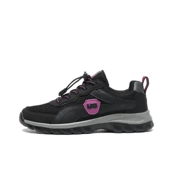 Mulinsen Casual Shoes Women's Low Top Black Purple/Maroon