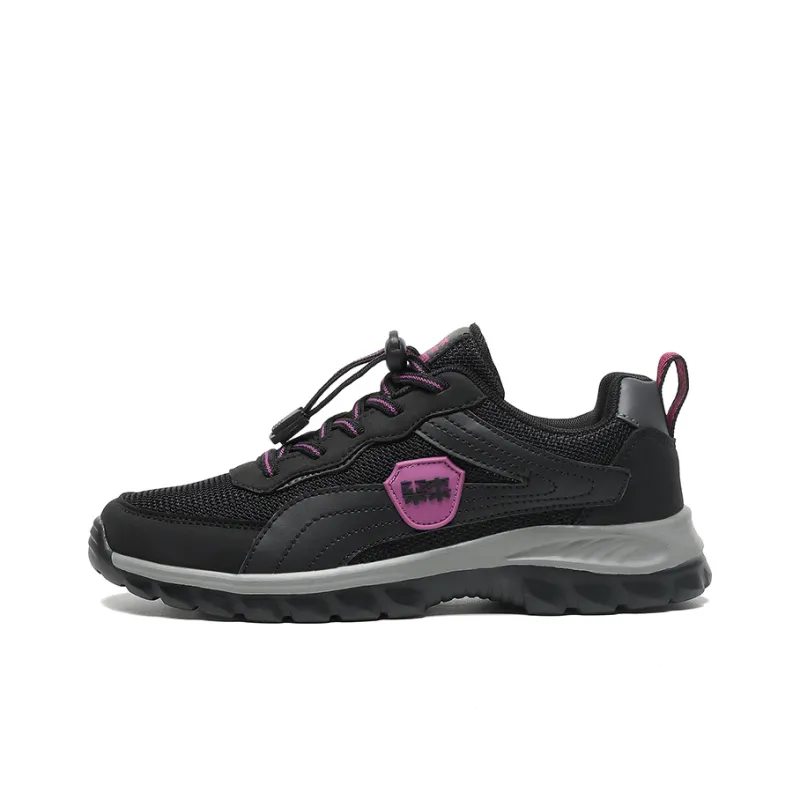 Mulinsen Casual Shoes Women's Low Top Black Purple/Maroon-0