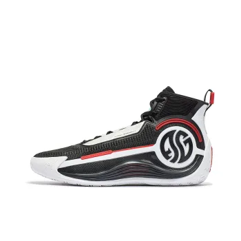 361° AG4 Basketball Shoes Men High Top 361 Degrees White/Obsidian Black