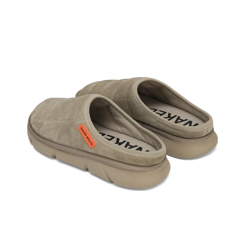 Naked Wolfe Quiet Wrap-toe Slippers Men's Taupe-3
