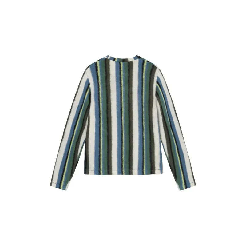 Stussy Vertical Striped Knit Crew-8
