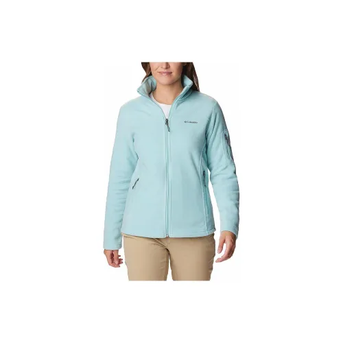 Columbia Velvet Jackets Women's Light Blue