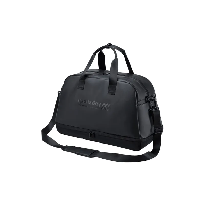 HLA Polyester One Shoulder Handbag, Travel Bag, Gym Bag Large Size Unisex Black-1