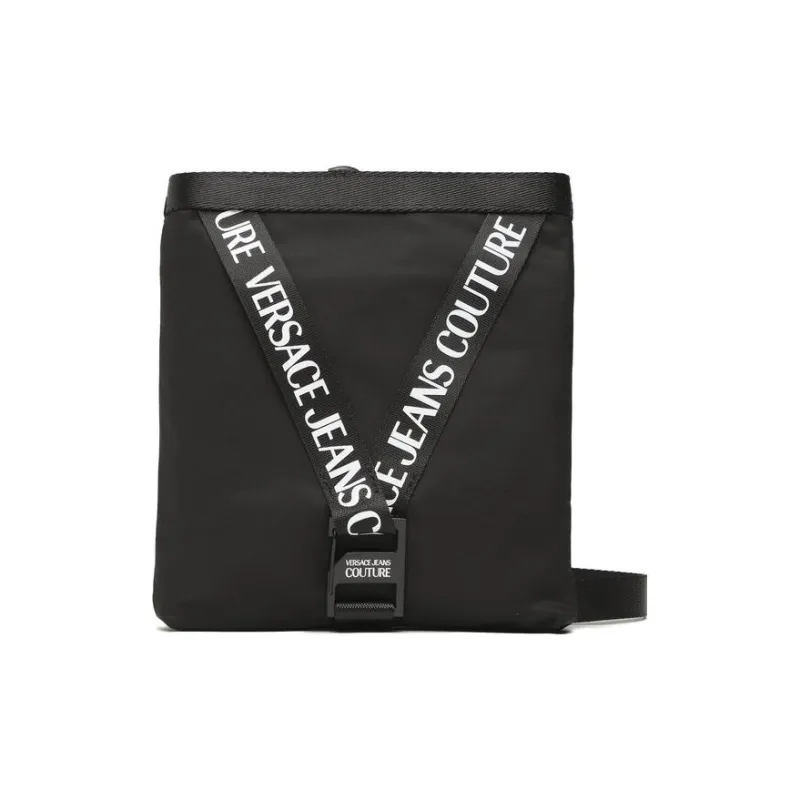 VERSACE JEANS COUTURE Polyamide Messenger Bag, Shoulder Bag, Crossbody Bag Regular Men's Black-1