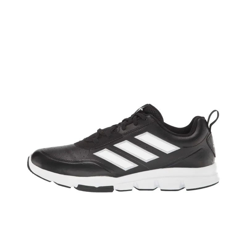 Adidas Cushioning Breathable Low Top Running Shoes Men's Black-0