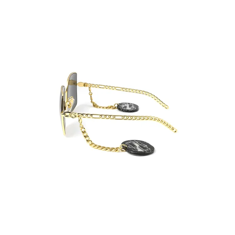 GUCCI Alloy Metal Round Sunglasses Women's-2